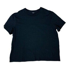 Tu Man Black Crewneck Short Sleeve T-Shirt‎ Size XXL Basic Casual Lightweight